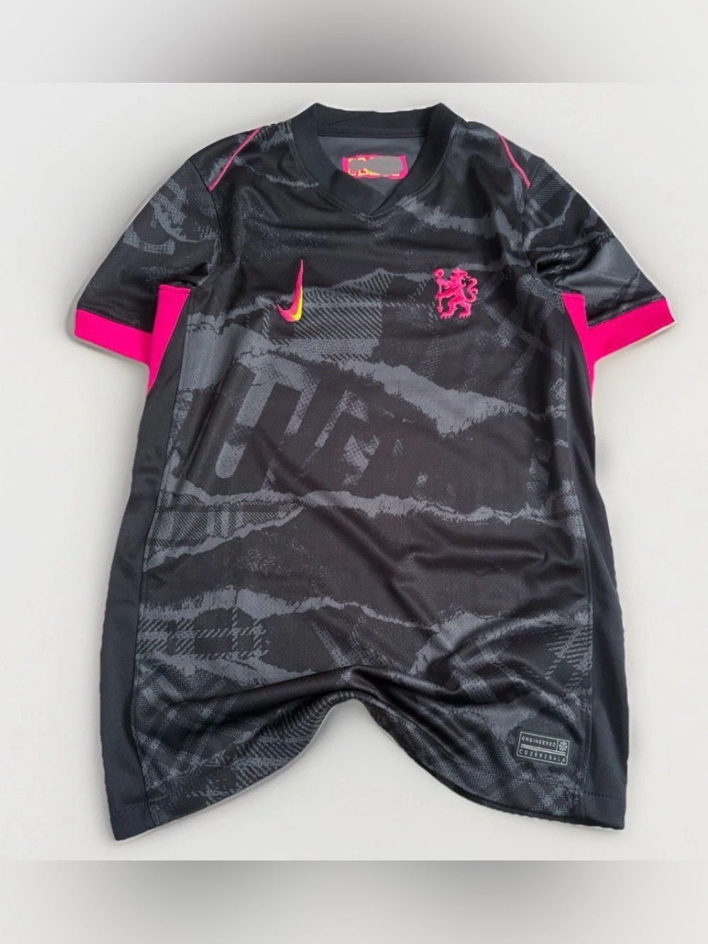 Nike Chelsea FC 24 25 Third Jersey Black Pink YOUTH Medium Soccer UK Blues Rare